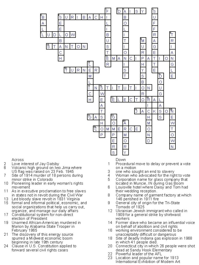 Easy Crossword Puzzles 1 Openings Answers