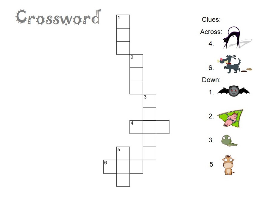 Easy Crosswords Puzzles For Kids Activity Shelter - Easy Crossword Puzzles Animals