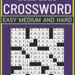 2022 2023 Easy Medium And Hard Crossword Puzzle Book For Adults By CPB  - Easy Crossword Puzzles For Adults2023