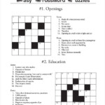 Free Printable Crossword Puzzle 14 Free PDF Documents Download  - Easy Crossword Puzzles For Students Pdf
