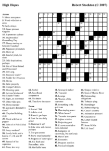 Easy Crossword Puzzles Printable Word Bank ...