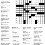 Free Easy Printable Crossword Puzzles For Adults Easy Printable  - Easy Crosswords By Ion