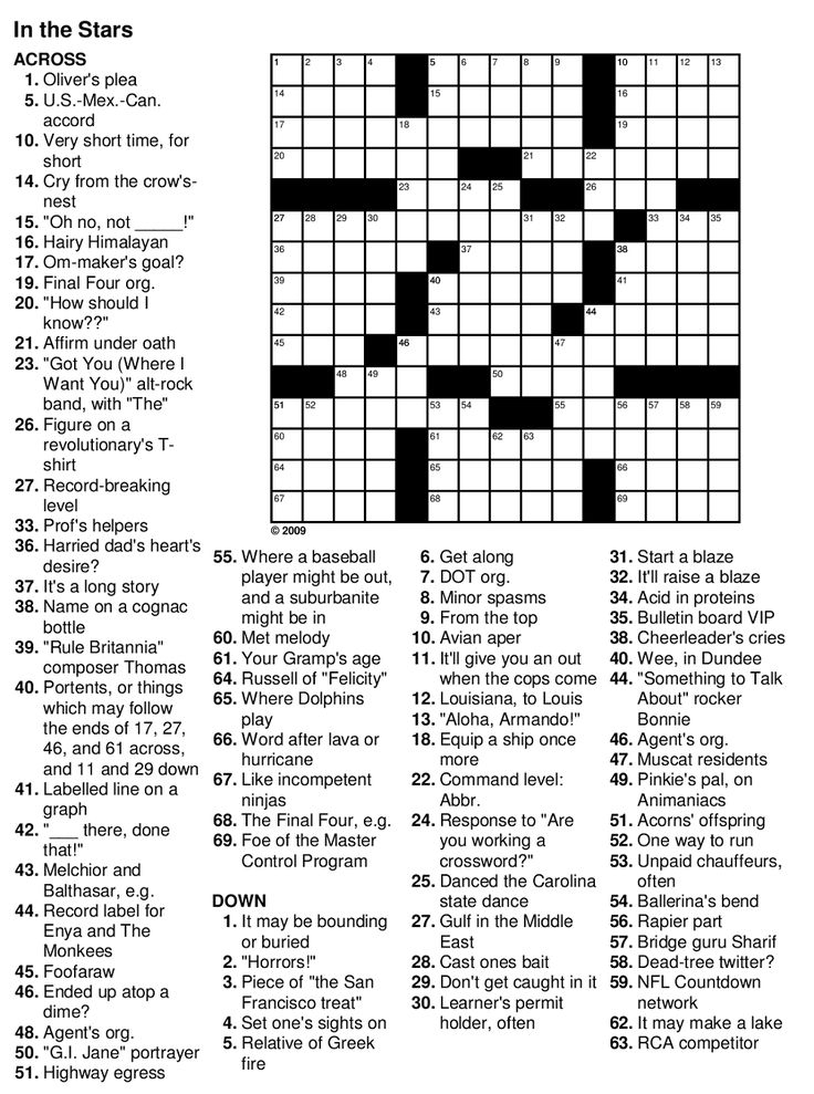 Easy Crossword Puzzles For Senior Activity 101 Printable Printable  - Easy Crosswords To Print Off