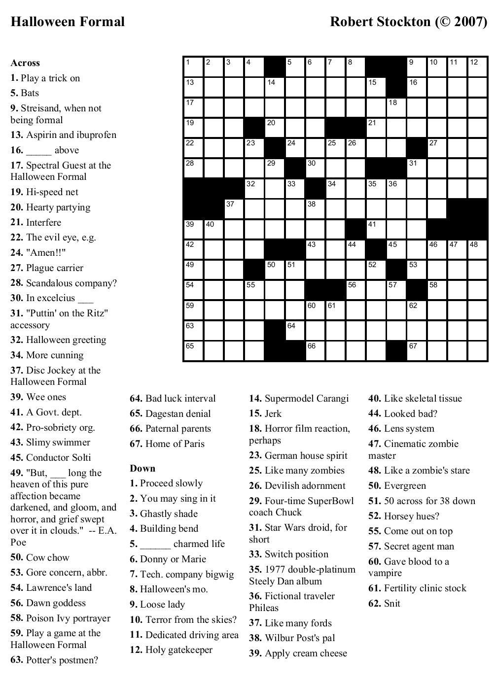 Beekeeper Crosswords Printable Crossword Puzzles And Solutions  - Easy Crosswords With Solutions