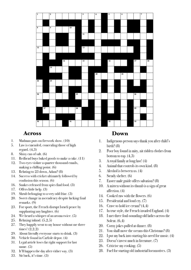 55 Cryptic Crossword Examples Daily Crossword Clue - Easy Cryptic Crossword Daily Mirror