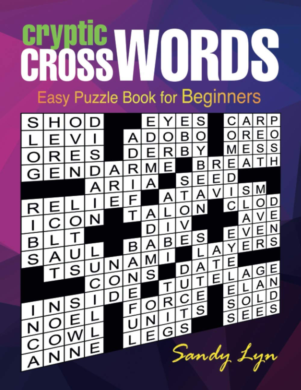 Easy Cryptic Crosswords For Beginners Large Print Quick Daily  - Easy Cryptic Crossword Lovatts