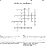 Dance Crosswords Word Searches Bingo Cards WordMint - Easy Dance Crossword