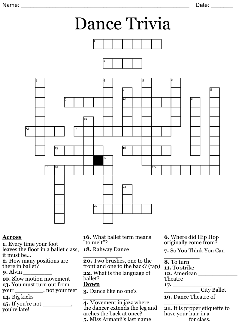 52 Lively Country Dance Crossword Crossword Clue - Easy Dance Crossword Puzzle Clue