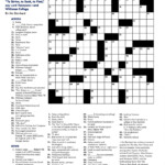Free Easy Printable Crossword Puzzles For Adults - Easy Downloadable Crossword Puzzles