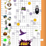 Halloween Crossword For Beginners Halloween Worksheets Halloween  - Easy Esl Crossword Puzzles By Chris Gunn