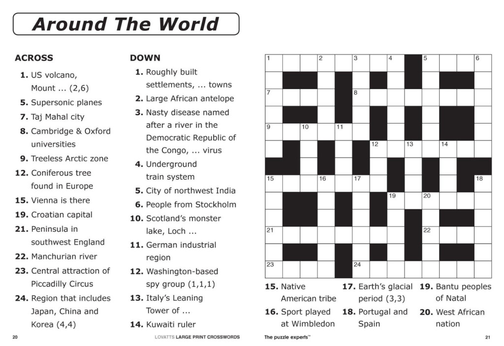 Printable Crossword Puzzle For Esl Students Printable Crossword Puzzles - Easy Esl Crossword Puzzles Printable