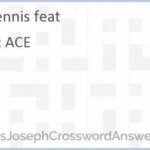 Tennis Feat Crossword Clue ThomasJosephCrosswordAnswers - Easy Feat Crossword Clue