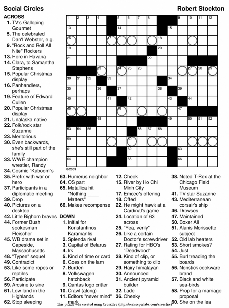 Free Easy Printable Crossword Puzzles For Adults Free Printable - Easy Free Printable Crossword Puzzles For Adults