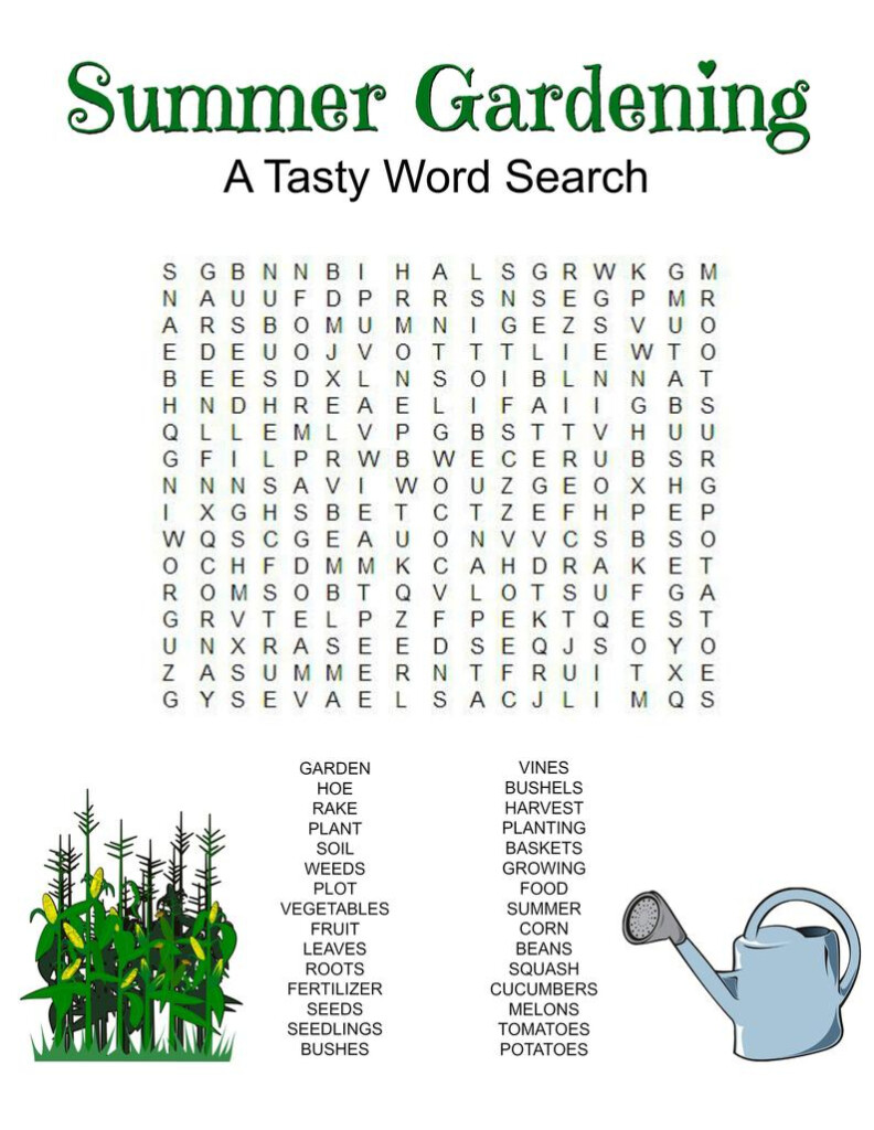 Printable Garden Crosswords Printable Crossword Puzzles - Easy Gardening Crossword Puzzles