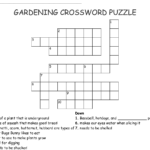 A 10 Question Printable Gardening Crossword Puzzle With Answer Key  - Easy Gardening Crossword Puzzles