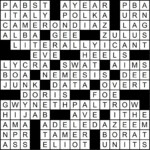 Array Printable Crossword Puzzles Bingo Cards Forms - Easy Going Lax Crossword Clue