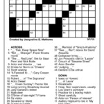 Jacqueline E Mathews Printable Crossword Puzzles  - Easy Going Manner Crossword Clue