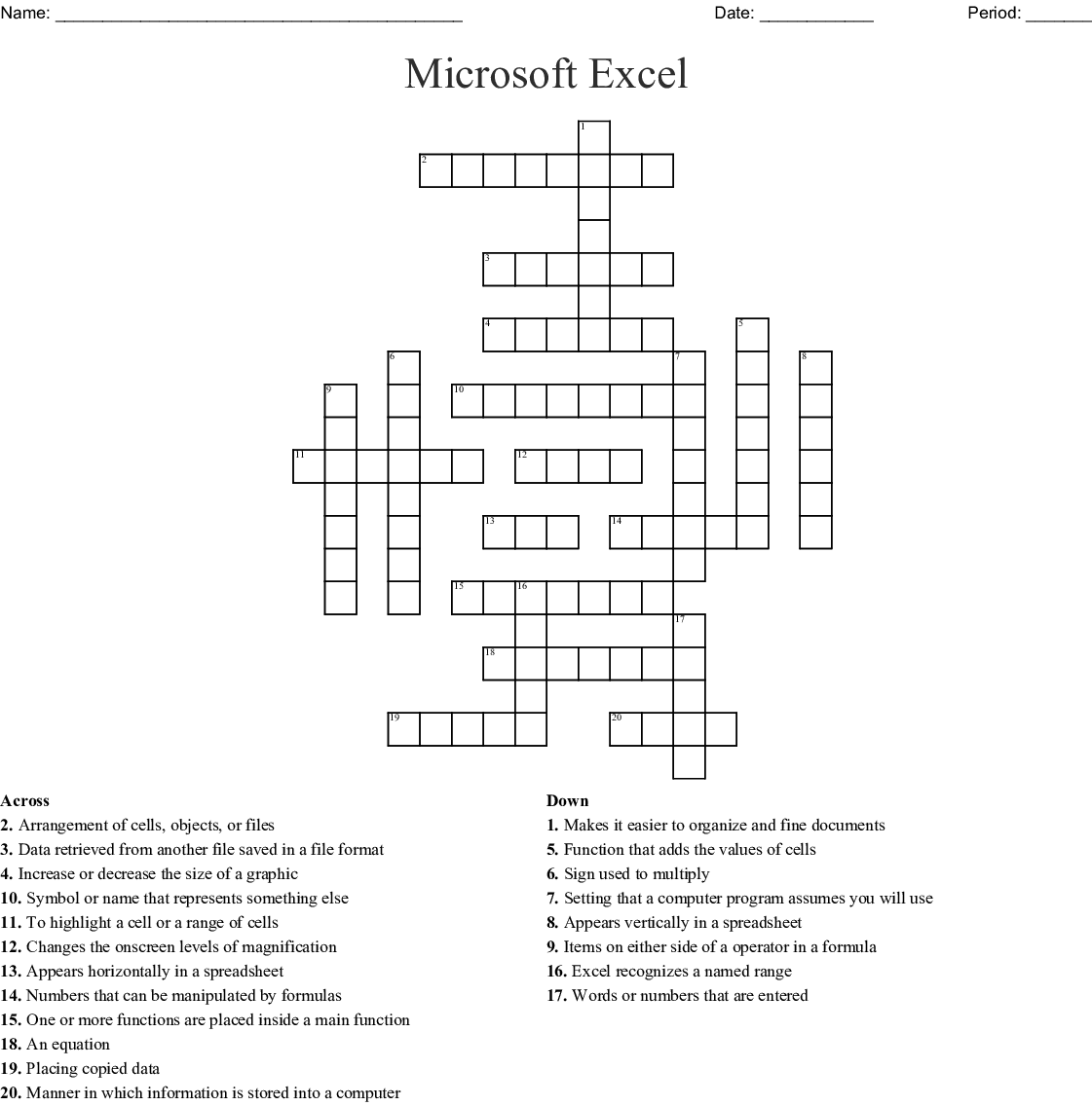 Column Type Crossword Puzzle Clue Printablecrosswordpuzzlesfree - Easy Going Permissive Crossword Clue