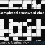 Completed Crossword Clue LATSolver - Easy In One's Mind 4 Letters Crossword