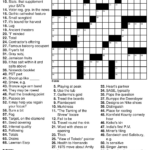 Printable Brain Puzzles For Senior Citizens Printable Crossword Puzzles - Easy In Ones Mind Crossword