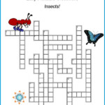 Fun Easy Printable Crossword All About Insects  - Easy Insect Crossword Puzzle