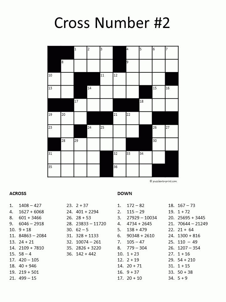 Easy Printable Crossword Puzzles For Adults Easy Crossword Puzzles  - Easy Interactive Crossword