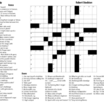 Easy Crossword Puzzles For Seniors Printable Form Templates And Letter - Easy Letters Crossword