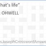 That s Life Crossword Clue ThomasJosephCrosswordAnswers - Easy Life Crossword Clue
