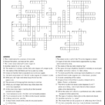 Easy Printable Crossword Puzzles Pdf Crossword For Kids - Easy Listening Music Format Crossword