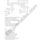 Money Crossword ESL Worksheet By Mimetomt - Easy Money Crossword