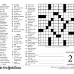 Free Printable Sunday Ny Times Crossword Puzzles Printable Crossword  - Easy New York Times Crossword