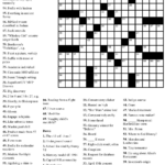 New York Times Daily Crossword Puzzle Printable Printable Crossword  - Easy New York Times Crossword