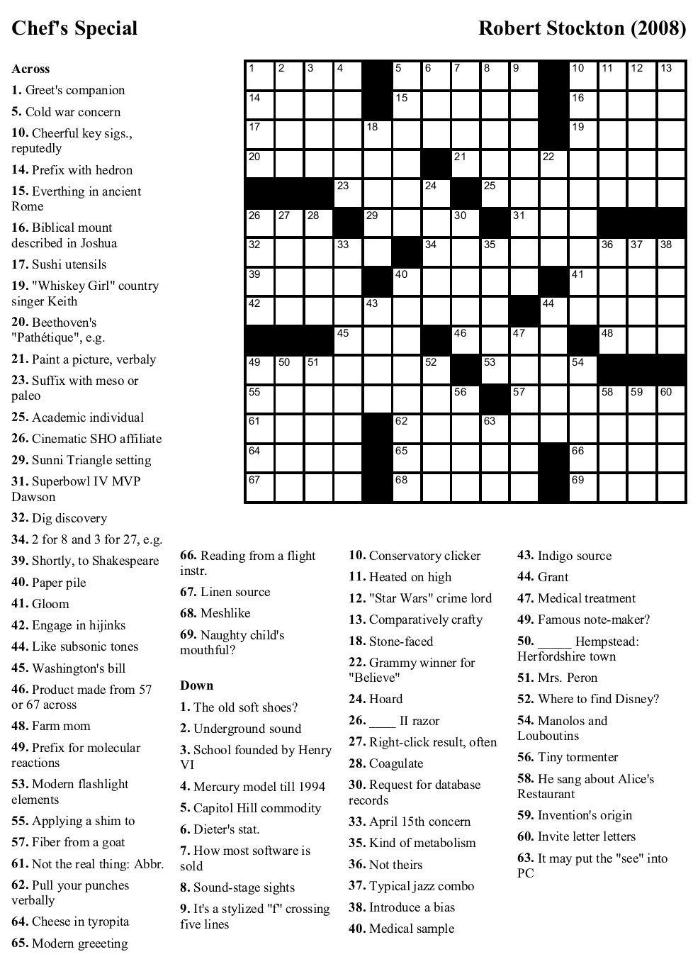 New York Times Daily Crossword Puzzle Printable Printable Crossword  - Easy New York Times Crossword