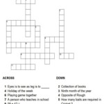 Very Easy Crossword Puzzles For Kids Activity Shelter Birthday Word  - Easy On One's Mind Crossword