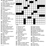 Free Online Easy Crossword Puzzles Template Blowout - Easy Online Interactive Crossword Puzzles