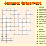 10 Best Large Print Easy Crossword Puzzles Printable Printablee - Easy Out Crossword