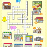 Shops And Shopping Crossword Crossword Shopping French Words - Easy Park Shopping Places Crossword