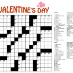 10 Best Large Print Easy Crossword Puzzles Printable Printablee - Easy Printable Crossword Puzzles For Inmates