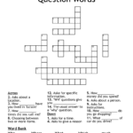 Question Words Crossword WordMint - Easy Question Crossword