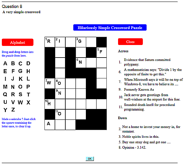 Create Your Question Type QuizFaber - Easy Question From A Journalist Crossword