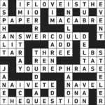 Printable Crossword Puzzles with Answers Reader s Digest - Easy Question To Answer Crossword Clue