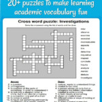 20 Printable Crossword Puzzles Make Learning Vocabulary Fun  - Easy Questions From A Journalist Crossword