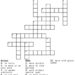 Move Along Crossword WordMint - Easy Race Pace Crossword Clue