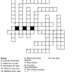 VEHICLES Crossword WordMint - Easy Run Crossword