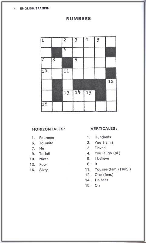 Easy Spanish Crossword Puzzles 2nd Edition National Textbook  - Easy Spanish Crossword Puzzles