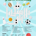 10 Best Sport Crossword Printable Printablee - Easy Sports Crossword Puzzles