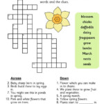 Spring Crossword - Easy Spring Crossword Puzzle For Grade 2