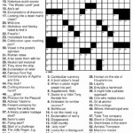 New York Times Sunday Crossword Printable Rtrs online La Times Free  - Easy Street Kin Crossword La Times