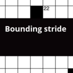 Bounding Stride Crossword Clue - Easy Stride Crossword