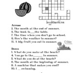 Crosswords For ESL - Easy Summer Crossword Puzzles For Esl Students